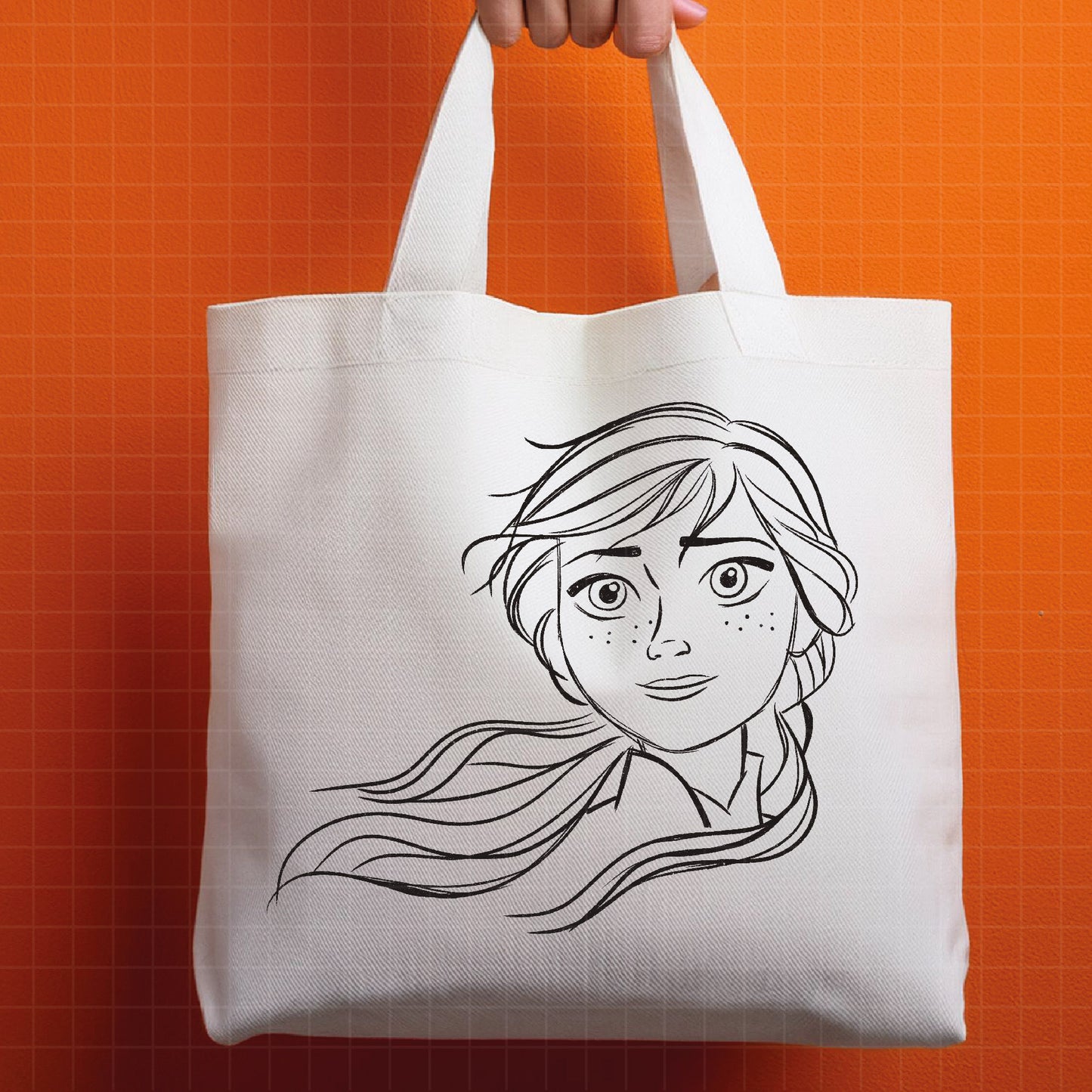 COD1682 - Princess Anna Sketch bundle, Disney princess clipart PNG.
