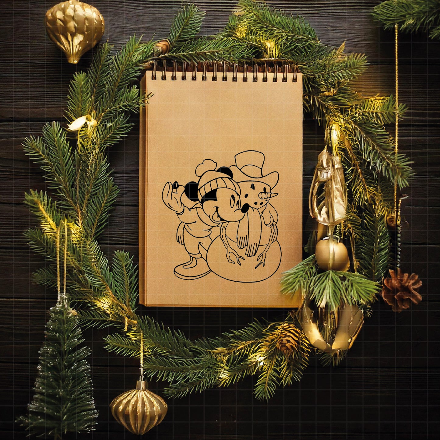 COD1819 - Christmas Disney bundle, Disney Christmas clipart Svg, Png, Eps, Dxf, Jpeg, vector.