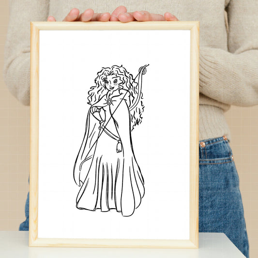 COD2133 - Brave pack bundle, Disney princess clipart Svg, Png, Eps, Dxf, Jpeg, vector.