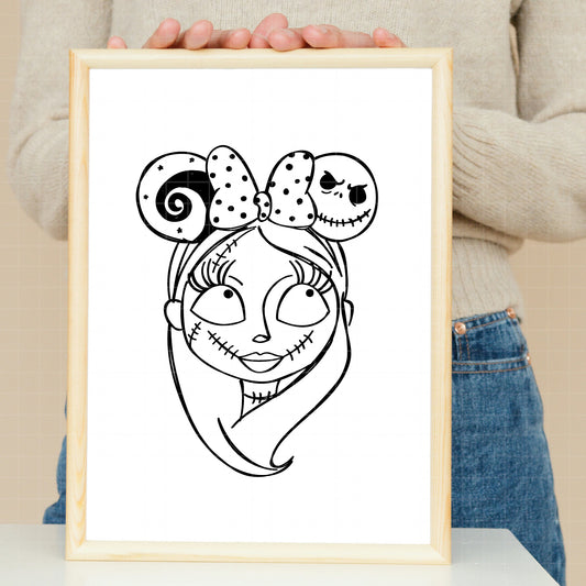 COD2198 - Sally, Jack, Ooguie Boogie and Zero, Nightmare Before Christmas pack bundle, Disney clipart Svg, Png, Eps, Dxf, Jpeg, vector.