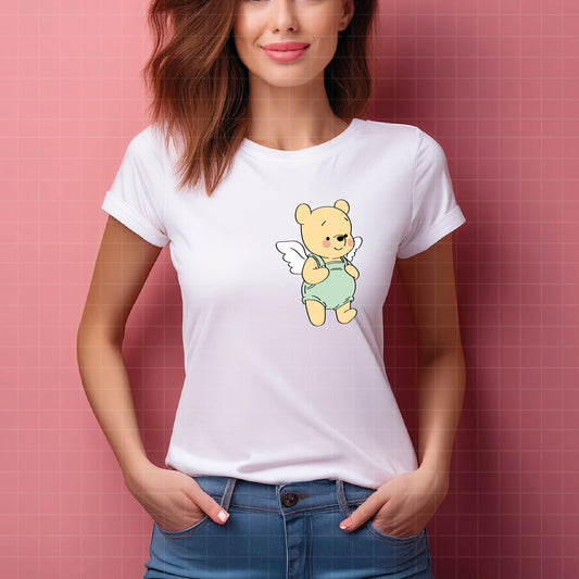 COD2456 - Baby Winnie the Pooh angels pack bundle, Disney clipart Svg, Png, Eps, Dxf, Jpeg, vector.