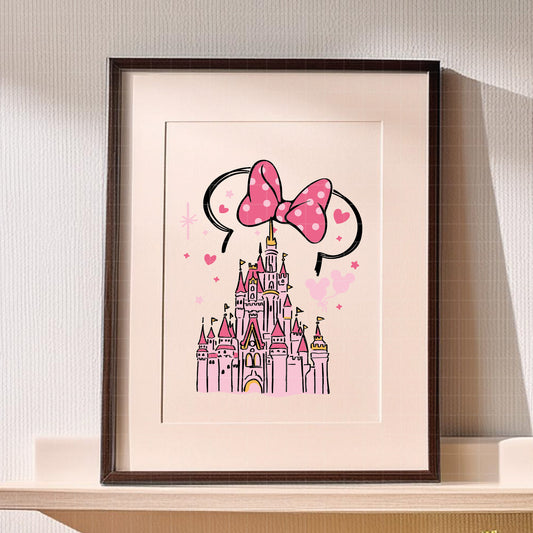 COD2525 - Disney Castle pack bundle, Disneyland clipart Svg, Png, Eps, Dxf, Jpeg, vector.