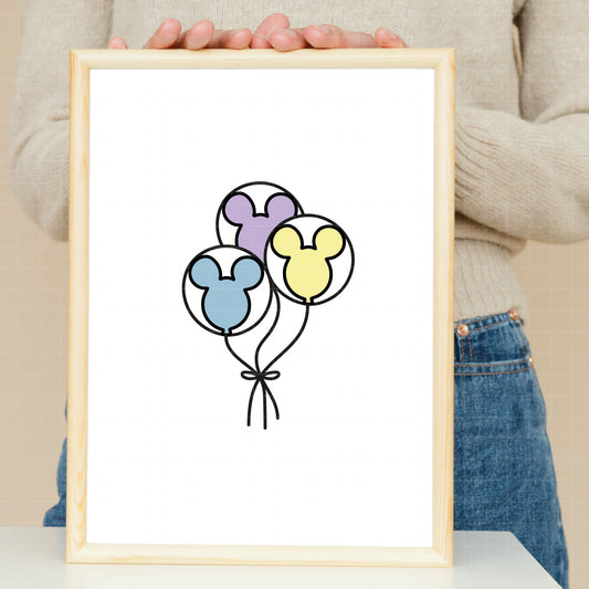 COD2740 - Disney Ballons bundle, Disney clipart Svg, Png, Eps, Dxf, Jpeg, vector.