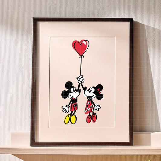 COD3348 - Mickey & Minnie loving pack bundle, Disney Valentine's day clipart Svg, Png, Eps, Dxf, Jpeg, vector.