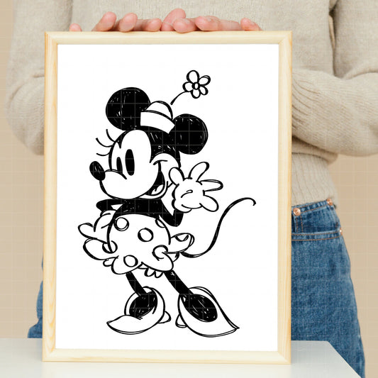 COD3365 - Minnie's world pack bundle, Disney Classics clipart Svg, Png, Eps, Dxf, Jpeg, vector.