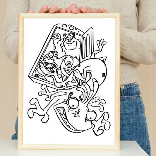 COD3368 - Monster inc. pack bundle, Disney clipart Svg, Png, Eps, Dxf, Jpeg, vector.