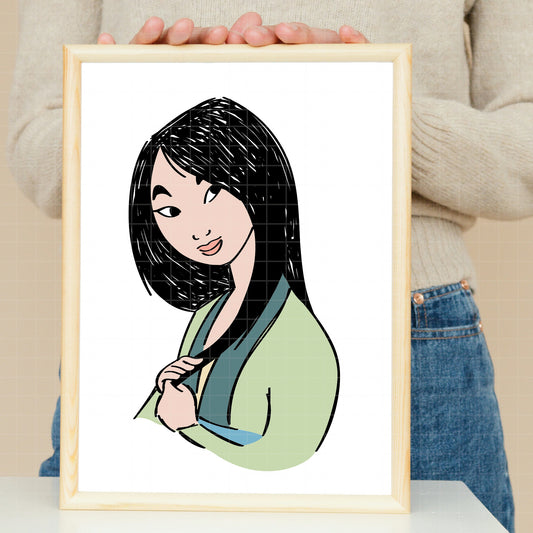 COD3518 - Mulan pack bundle, Disney princess clipart Svg, Png, Eps, Dxf, Jpeg, vector.