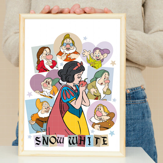 COD3521 - Snow White and the seven dwarfs quotes pack bundle, Disney clipart Svg, Png, Eps, Dxf, Jpeg, vector.