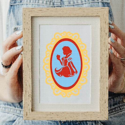 COD3523 - Snow White silhouettes & icons pack bundle, Disney clipart Svg, Png, Eps, Dxf, Jpeg, vector.