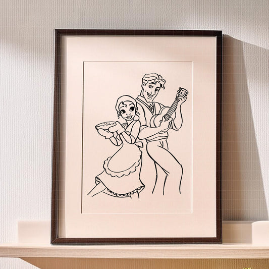 COD3540 - The princess and the frog pack bundle, Disney princess clipart Svg, Png, Eps, Dxf, Jpeg, vector.