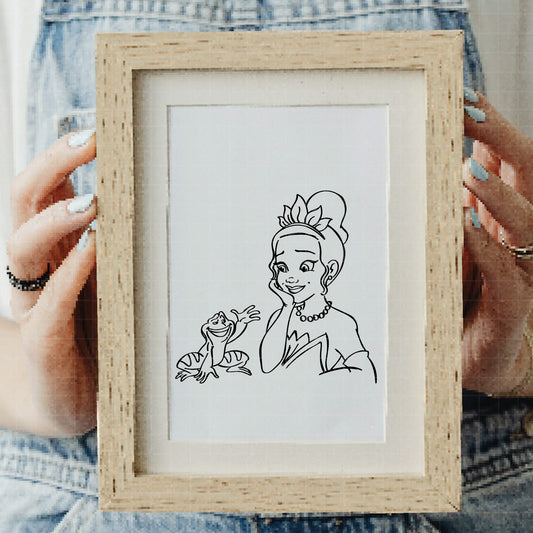 COD3541 - The princess and the frog pack bundle, Disney princess clipart Svg, Png, Eps, Dxf, Jpeg, vector.