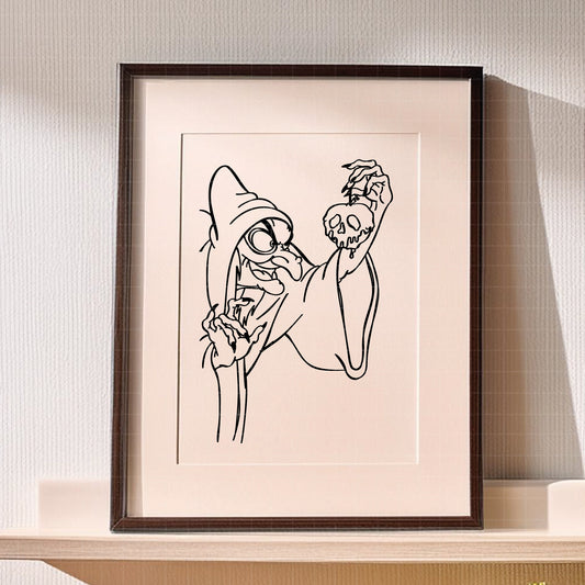 COD3561 - Evil queen at Snow White and the seven dwarfs pack bundle, Disney clipart Svg, Png, Eps, Dxf, Jpeg, vector.