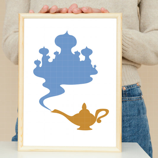 COD3667 - Aladdin Silhouettes bundle, Disney clipart Svg, Png, Eps, Dxf, Jpeg, vector.