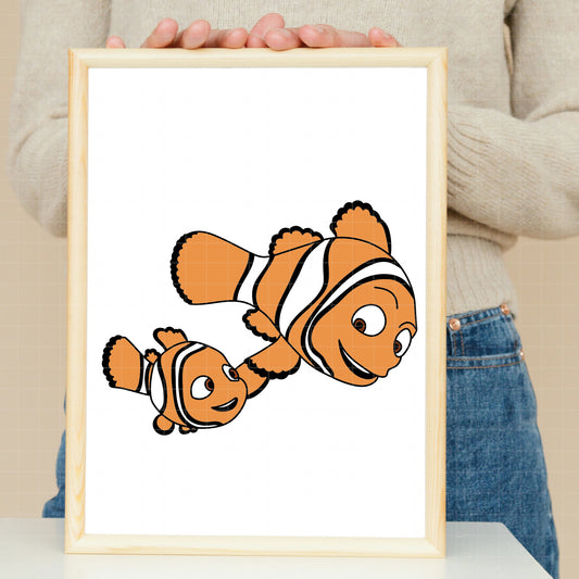 COD3726 - Finding Nemo pack bundle, Disney pixar clipart Svg, Png, Eps, Dxf, Jpeg, vector.