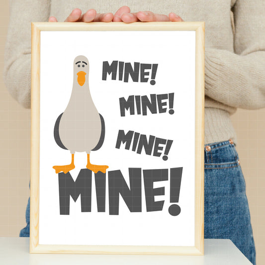 COD3727 - Seagulls from Finding Nemo pack bundle, Disney pixar clipart Svg, Png, Eps, Dxf, Jpeg, vector.