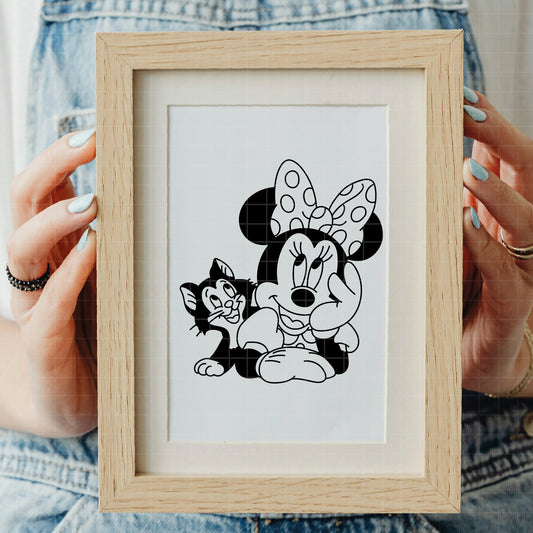 COD3863 - Minnie's world pack bundle, Disney Classics clipart Svg, Png, Eps, Dxf, Jpeg, vector.