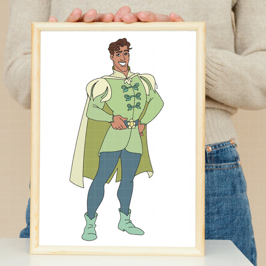 COD3877 - The princess and the frog pack bundle, Disney princess clipart Svg, Png, Eps, Dxf, Jpeg, vector.