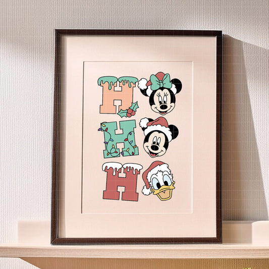 COD3881 - Classic Christmas Disney characters pack bundle, Disney Christmas clipart Svg, Png, Eps, Dxf, Jpeg, vector.