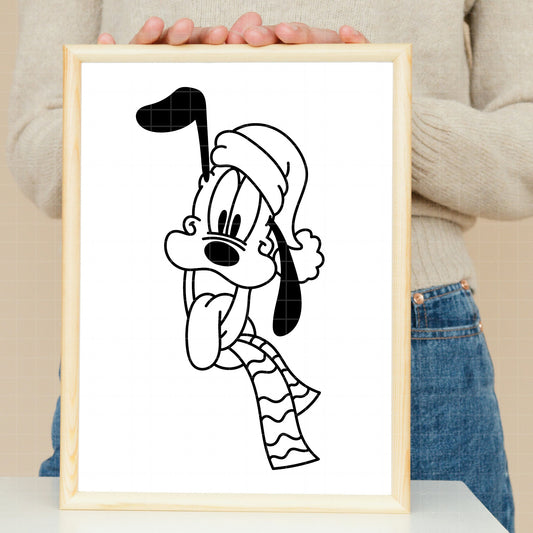 COD3882 - Classic Christmas Disney characters pack bundle, Disney Christmas clipart Svg, Png, Eps, Dxf, Jpeg, vector.