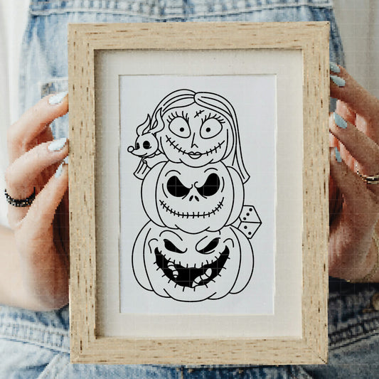 COD3893 - Ooguie boogie, Sally, Jack, Dr. Finkelstein and The mayor, Nightmare Before Christmas pack bundle, Disney clipart Svg, Png, Eps, Dxf, Jpeg, vector.