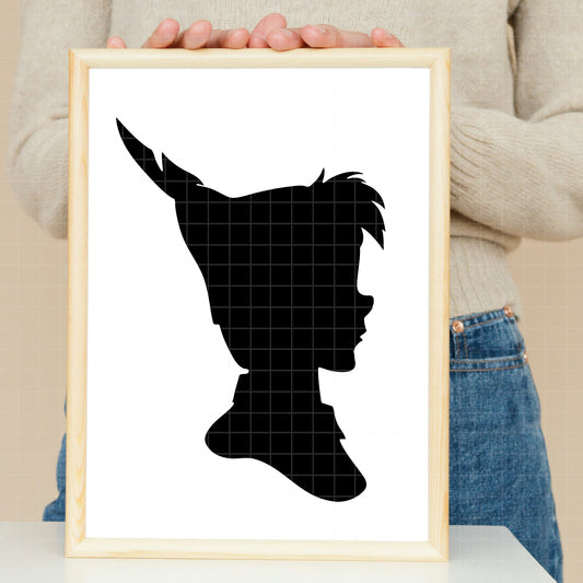 COD4095 - Peter pan silhouettes pack bundle, Disney clipart Svg, Png, Eps, Dxf, Jpeg, vector.