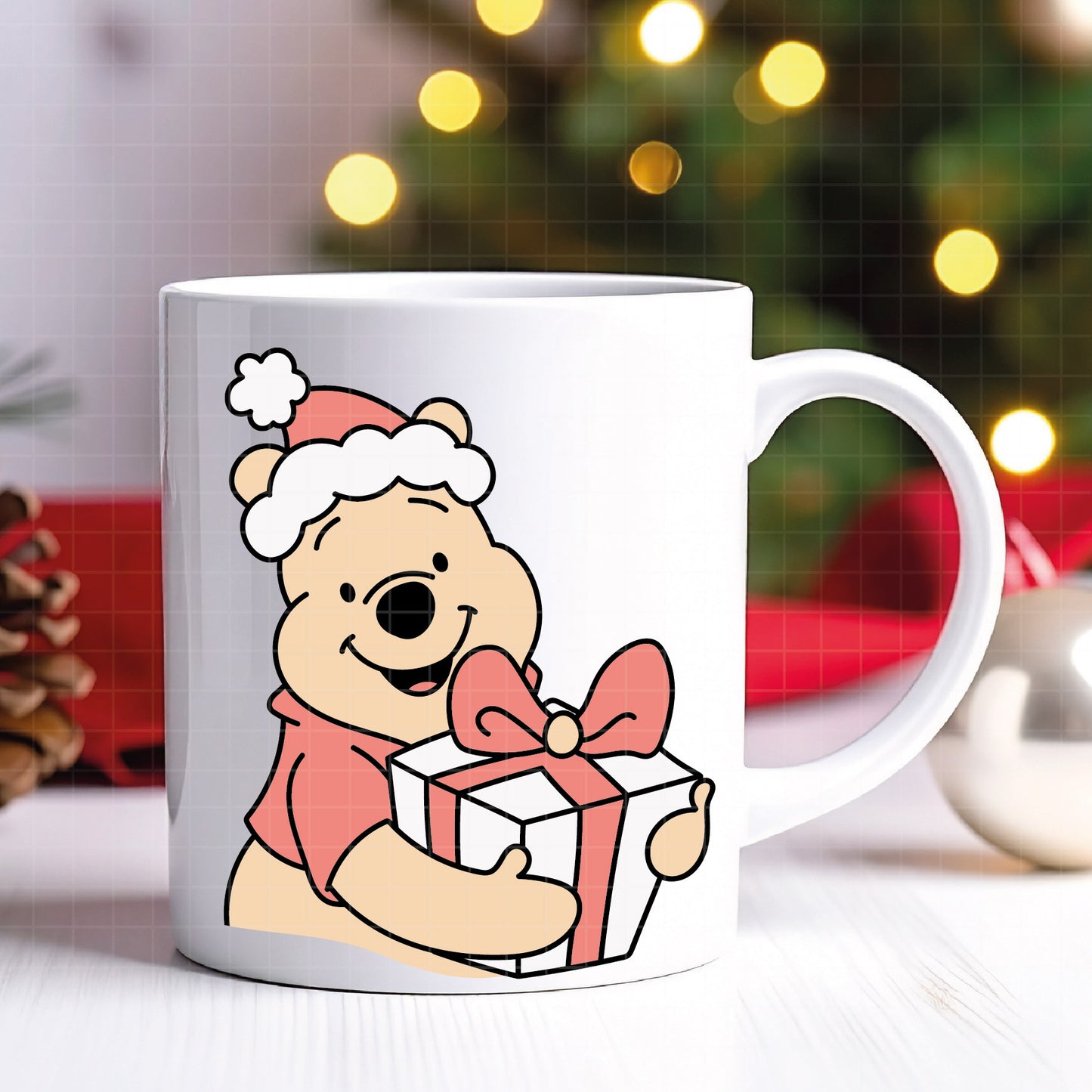 COD4202 - Winnie pooh Christmas bundle, Disney Christmas clipart Svg, Png, Eps, Dxf, Jpeg, vector.