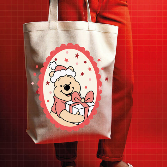 COD4203 - Winnie pooh Christmas frames pack bundle, Disney Christmas clipart Svg, Png, Eps, Dxf, Jpeg, vector.