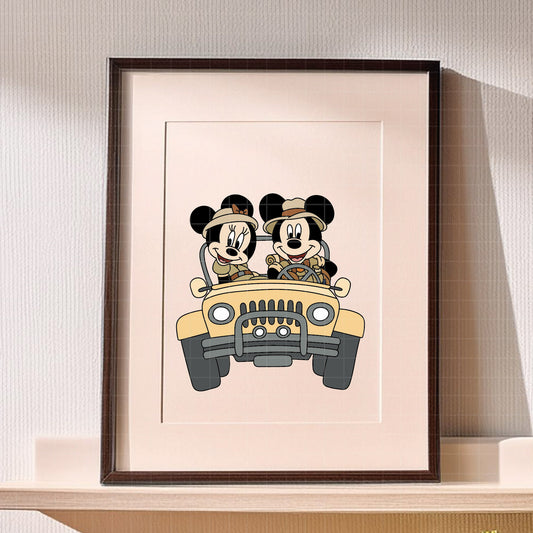 COD4849 - Mickey Safari pack bundle, Disney clipart Svg, Png, Eps, Dxf, Jpeg, vector.