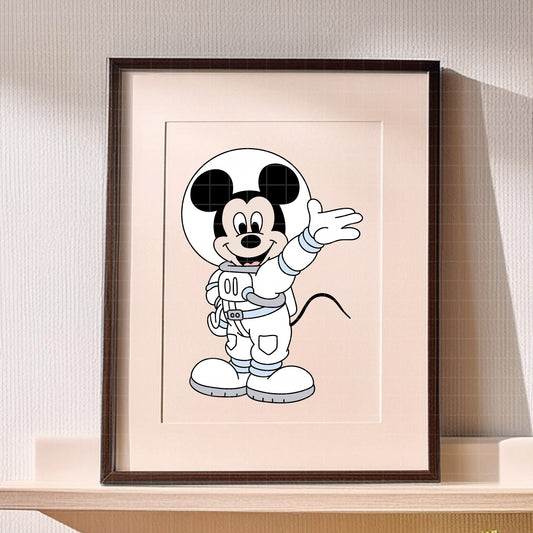 COD5184 - Mickey Astronaut pack bundle, Disney clipart Svg, Png, Eps, Dxf, Jpeg, vector.