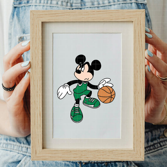 COD5418 - Mickey basketball pack bundle, Disney clipart Svg, Png, Eps, Dxf, Jpeg, vector.