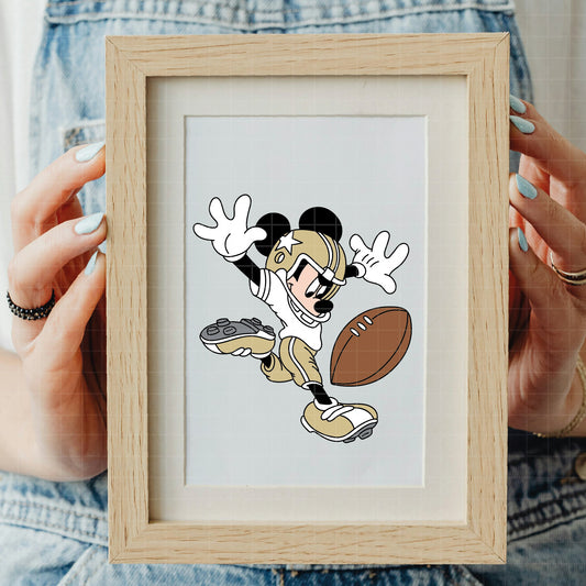 COD5445 - Mickey American Football pack bundle, Disney clipart Svg, Png, Eps, Dxf, Jpeg, vector.