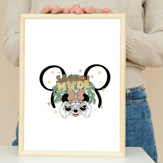 COD5748 - Minnie Safari mode pack bundle, Disney Classics clipart Svg, Png, Eps, Dxf, Jpeg, vector.