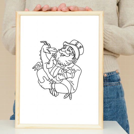 COD5791 - Figment, one little spark of inspiration pack bundle line art, Disney clipart Svg, Png, Eps, Dxf, Jpeg, vector.