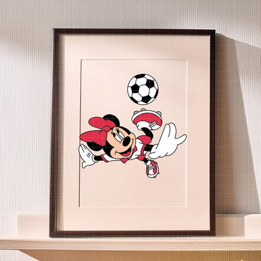 COD6028 - Minnie Soccer pack bundle, Disney clipart Svg, Png, Eps, Dxf, Jpeg, vector.