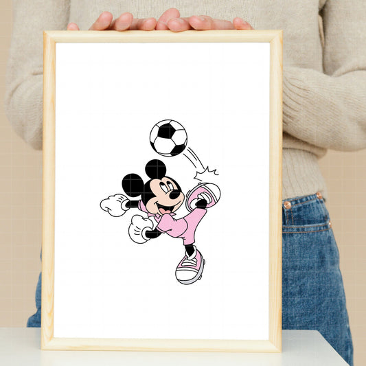 COD6057 - Mickey Soccer pack bundle, Disney clipart Svg, Png, Eps, Dxf, Jpeg, vector.