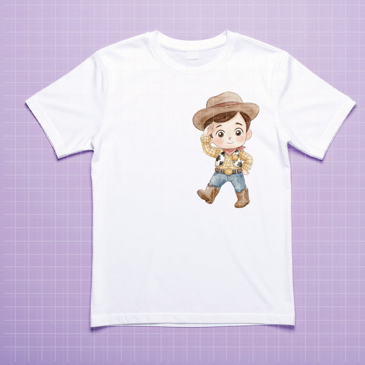 COD7321 - Little Sheriff Woody PNG bundle Watercolor, Disney clipart.
