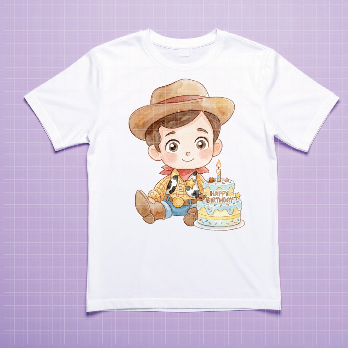 COD7322 - Little Sheriff Woody PNG bundle Watercolor, Disney clipart.