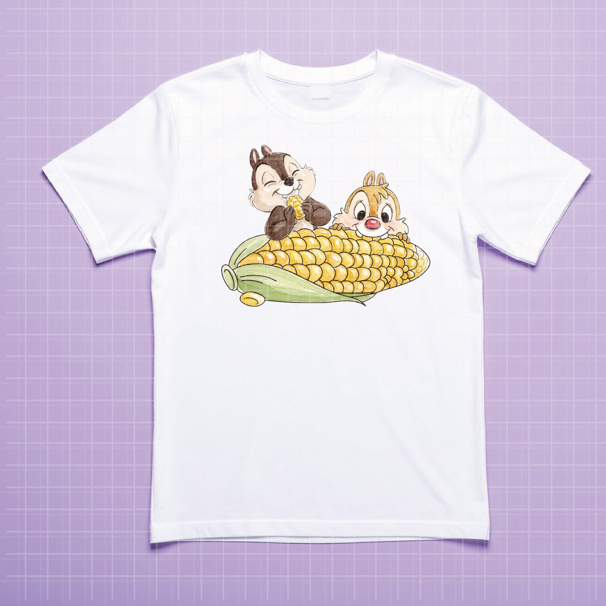 COD7345 - Chip & Dale PNG bundle Watercolor, Disney clipart.