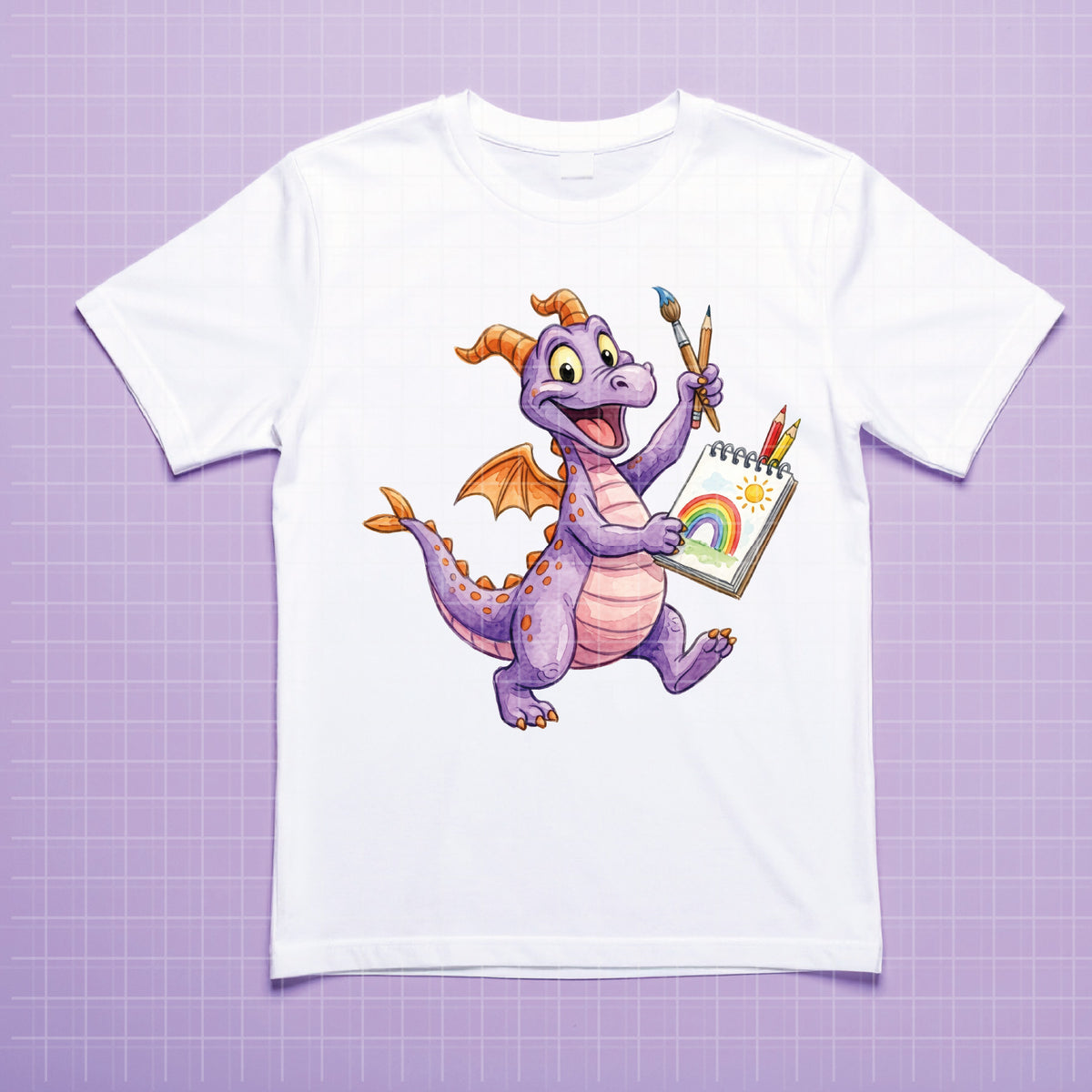 COD7397 - Baby Figment, one little Spark PNG bundle Watercolor, Disney clipart.
