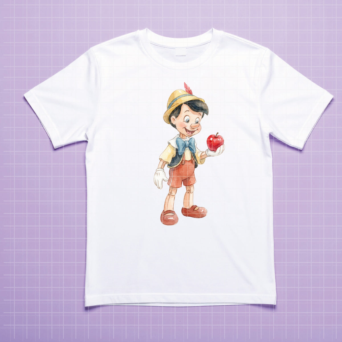 COD7455 - Pinocchio Watercolor PNG bundle, Disney clipart packs.