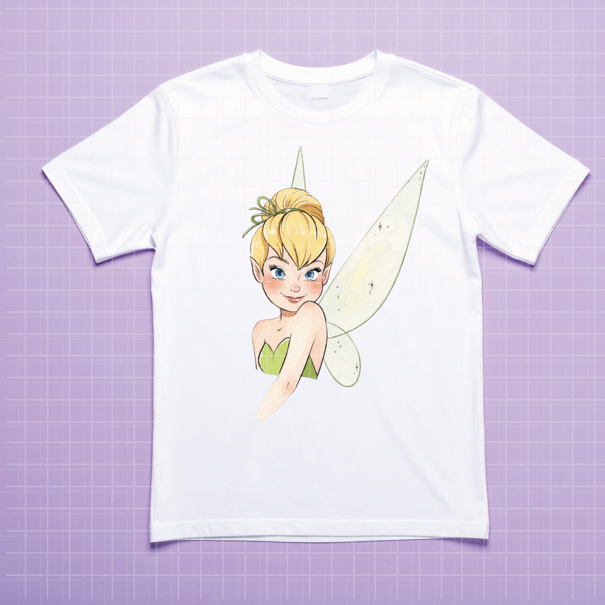 COD7482 - Little Tinker Bell Watercolor PNG bundle, Disney clipart packs.