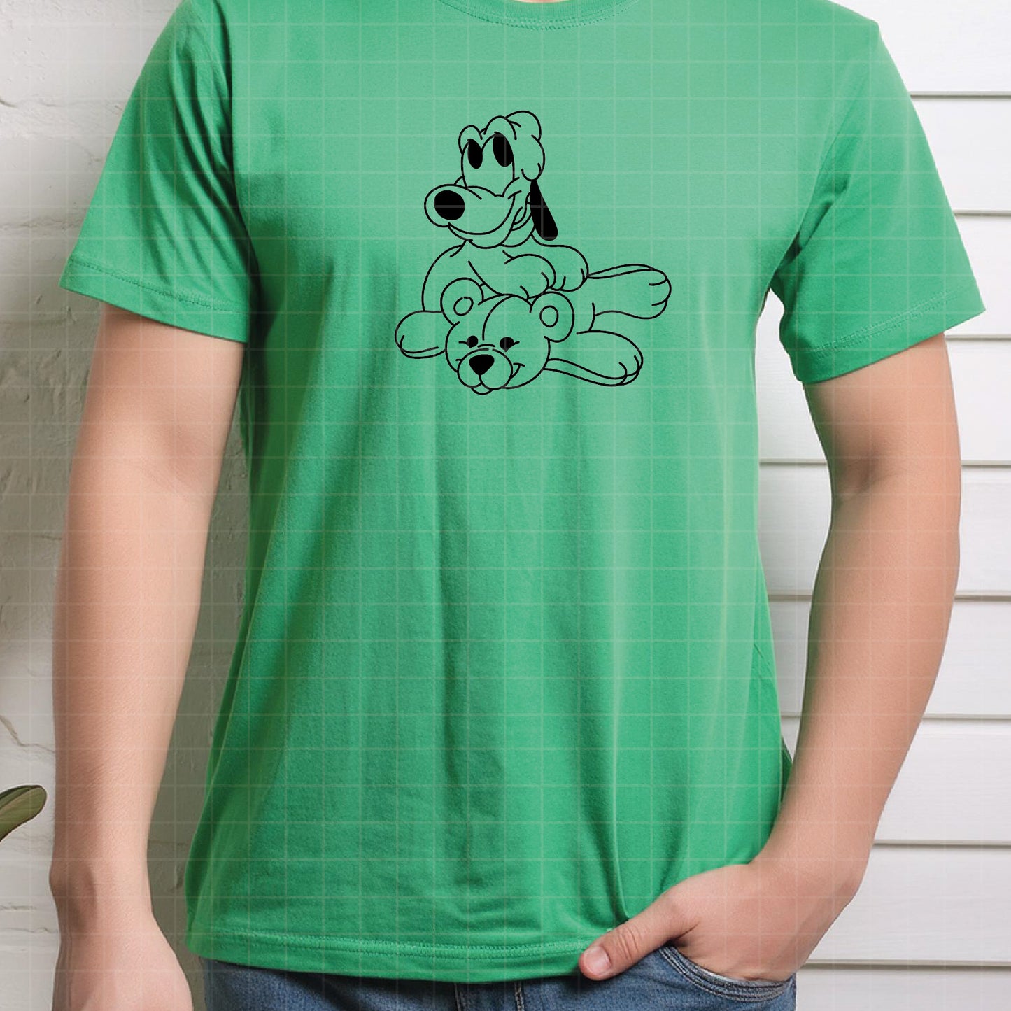 COD1043 - Baby Pluto bundle line art, Disney clipart Svg, Png, Eps, Dxf, Jpeg, vector.