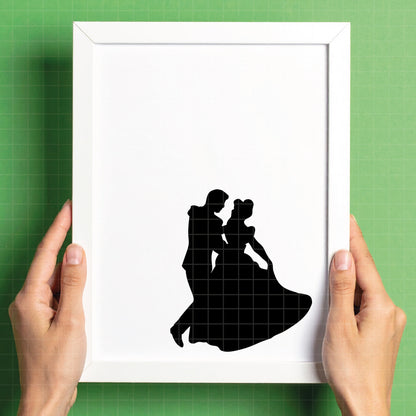 COD1202 - Disney Princess & Princesses Silhouettes bundle, Disney princess clipart Svg, Png, Eps, Dxf, Jpeg, vector.