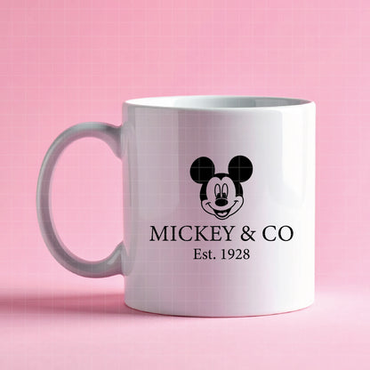 COD1203 - Mickey Castle Magic Kingdom bundle, Disneyland clipart Svg, Png, Eps, Dxf, Jpeg, vector.
