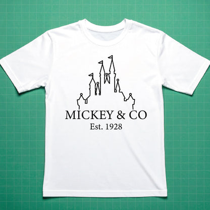 COD1203 - Mickey Castle Magic Kingdom bundle, Disneyland clipart Svg, Png, Eps, Dxf, Jpeg, vector.