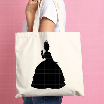 COD1218 - The princess and the frog silhouettes & icons bundle, Disney princess clipart Svg, Png, Eps, Dxf, Jpeg, vector.