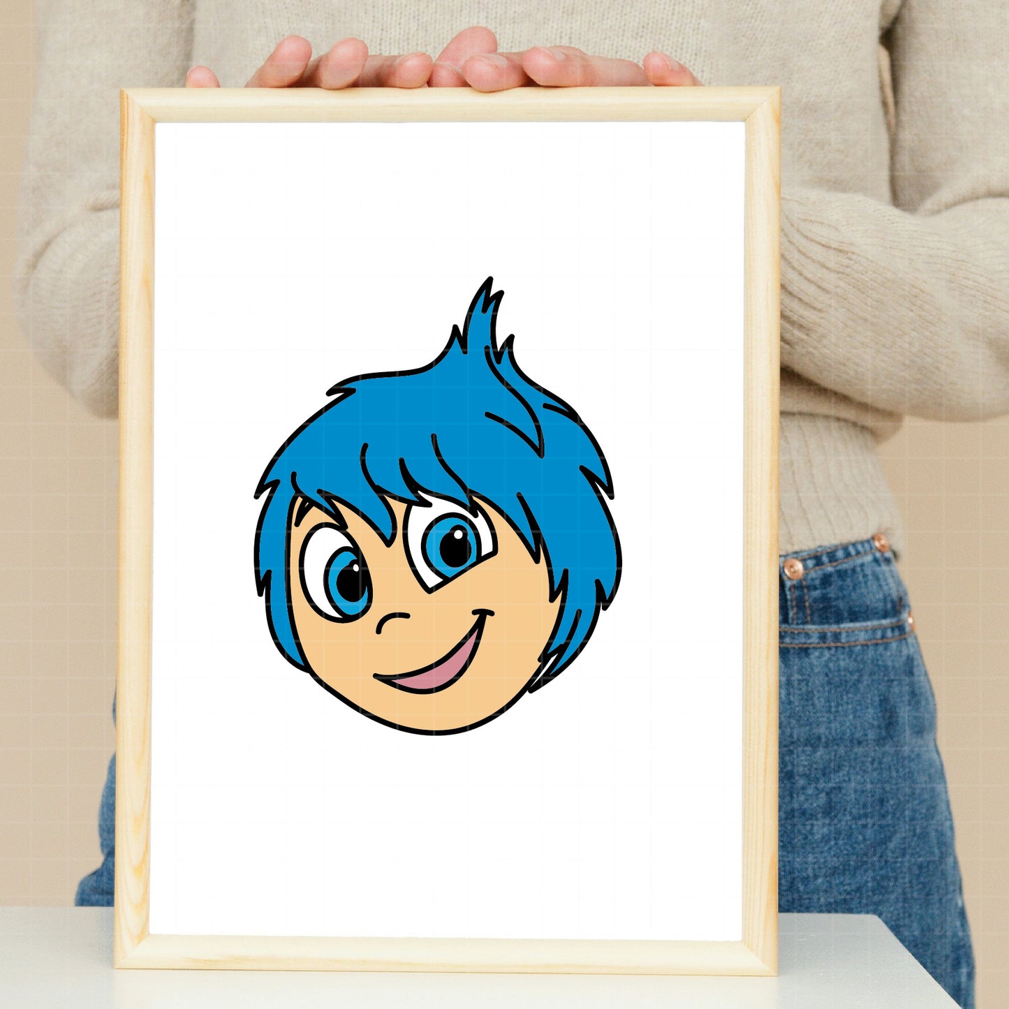 COD1486 - Joy, Inside Out layered bundle, Disney clipart Svg, Png, Eps, Dxf, Jpeg, vector.