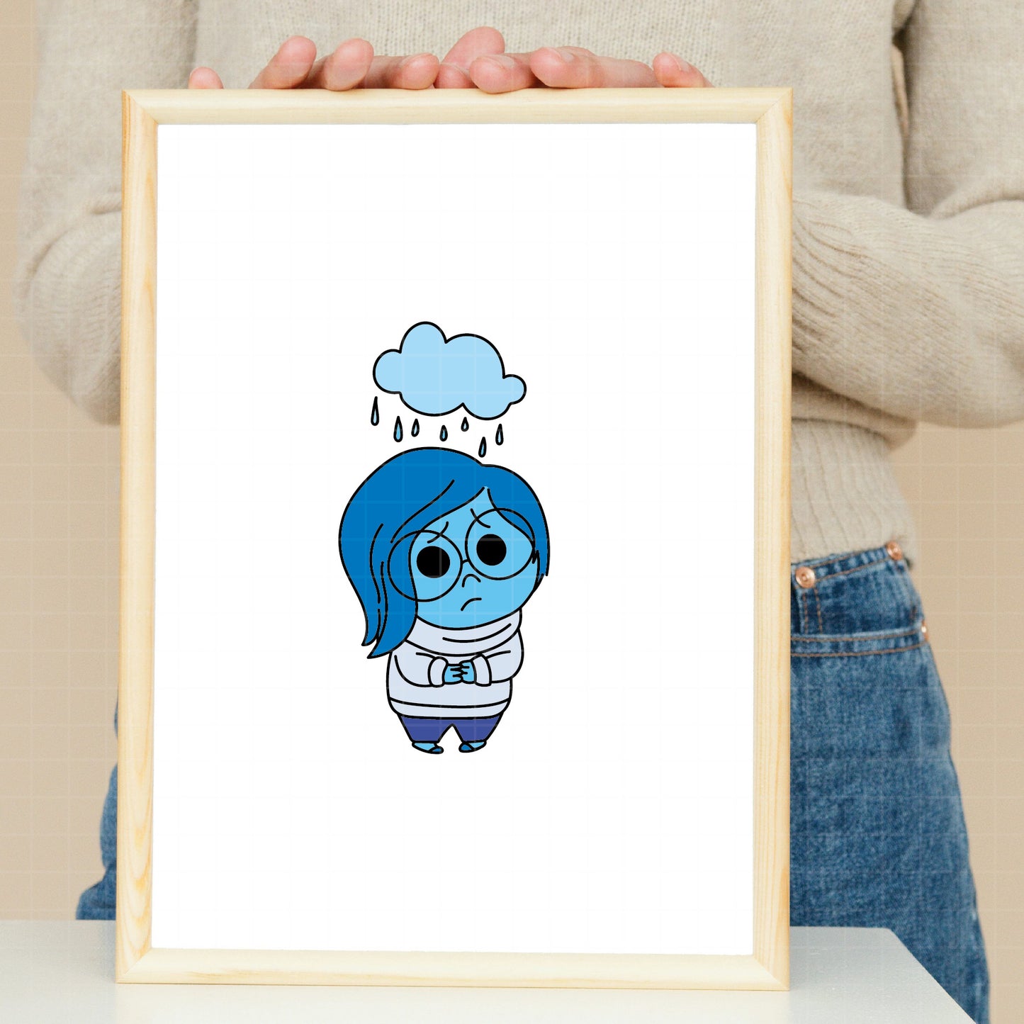 COD1487 - Sadness, Inside Out bundle, Disney clipart Svg, Png, Eps, Dxf, Jpeg, vector.