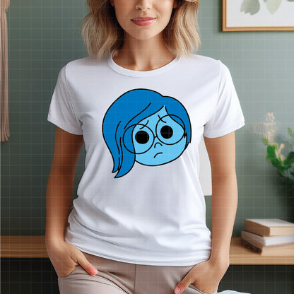 COD1489 - Sadness, Inside Out layered bundle, Disney clipart Svg, Png, Eps, Dxf, Jpeg, vector.