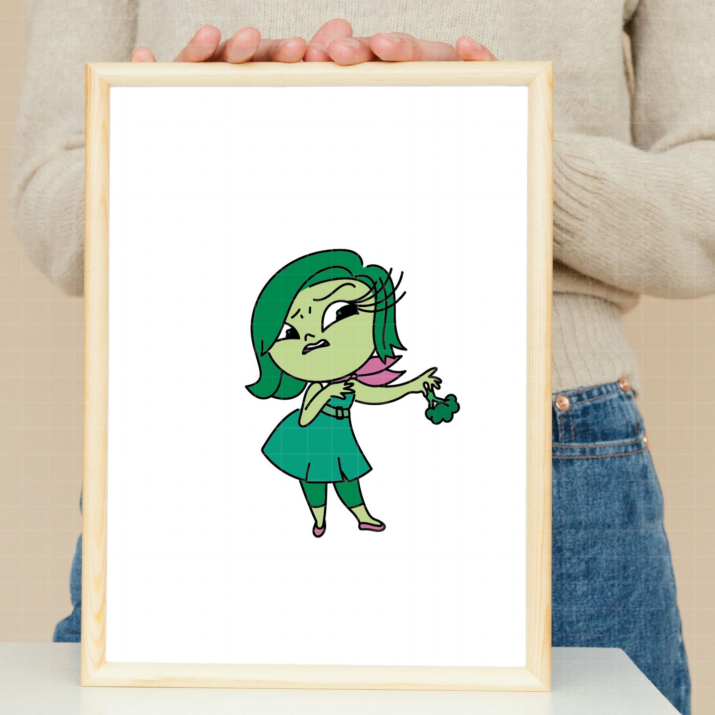 COD1490 - Disgust, Inside Out bundle, Disney clipart Svg, Png, Eps, Dxf, Jpeg, vector.